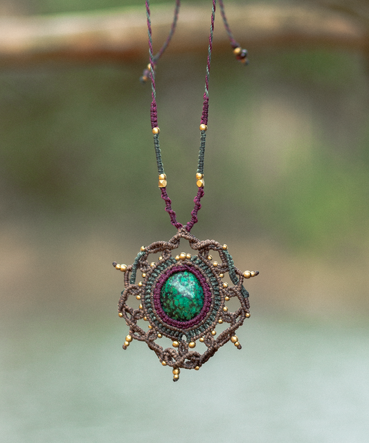 Turquoise Mandala Necklace